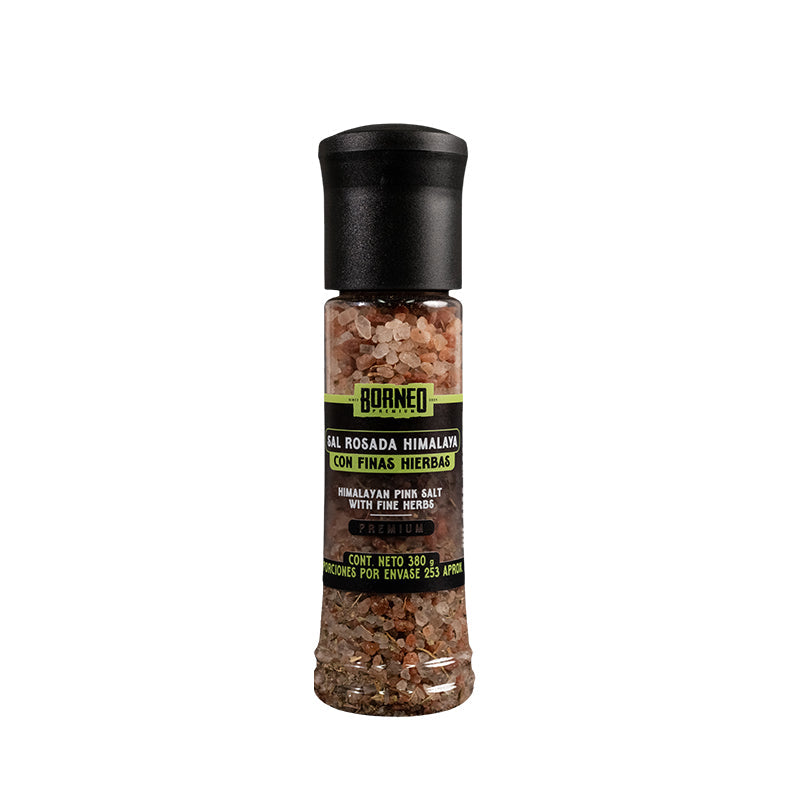 SAL ROSADA BORNEO 380G FINAS HIERBAS