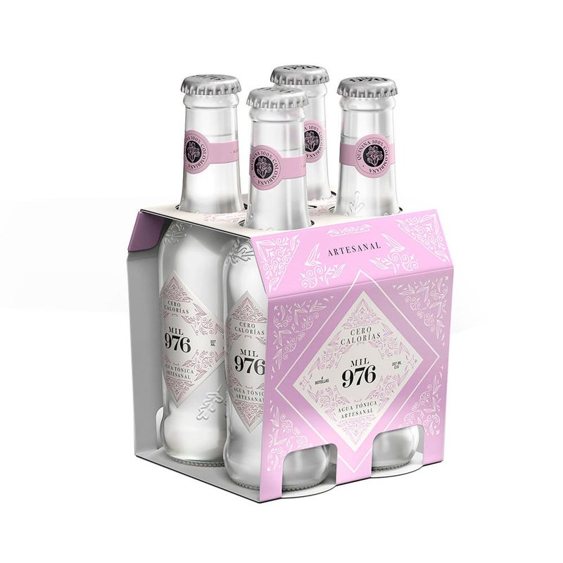 AGUA TONICA MIL976 4U 828ML CERO CAL