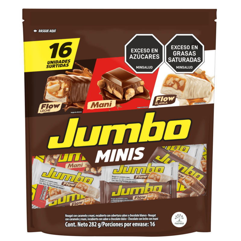 CHOCOLATINA JUMBO MINISURTIDA 16U 272G