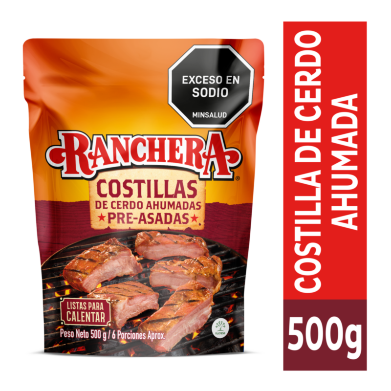 COSTILLA RANCHERA AHUMADAS 500G 6U