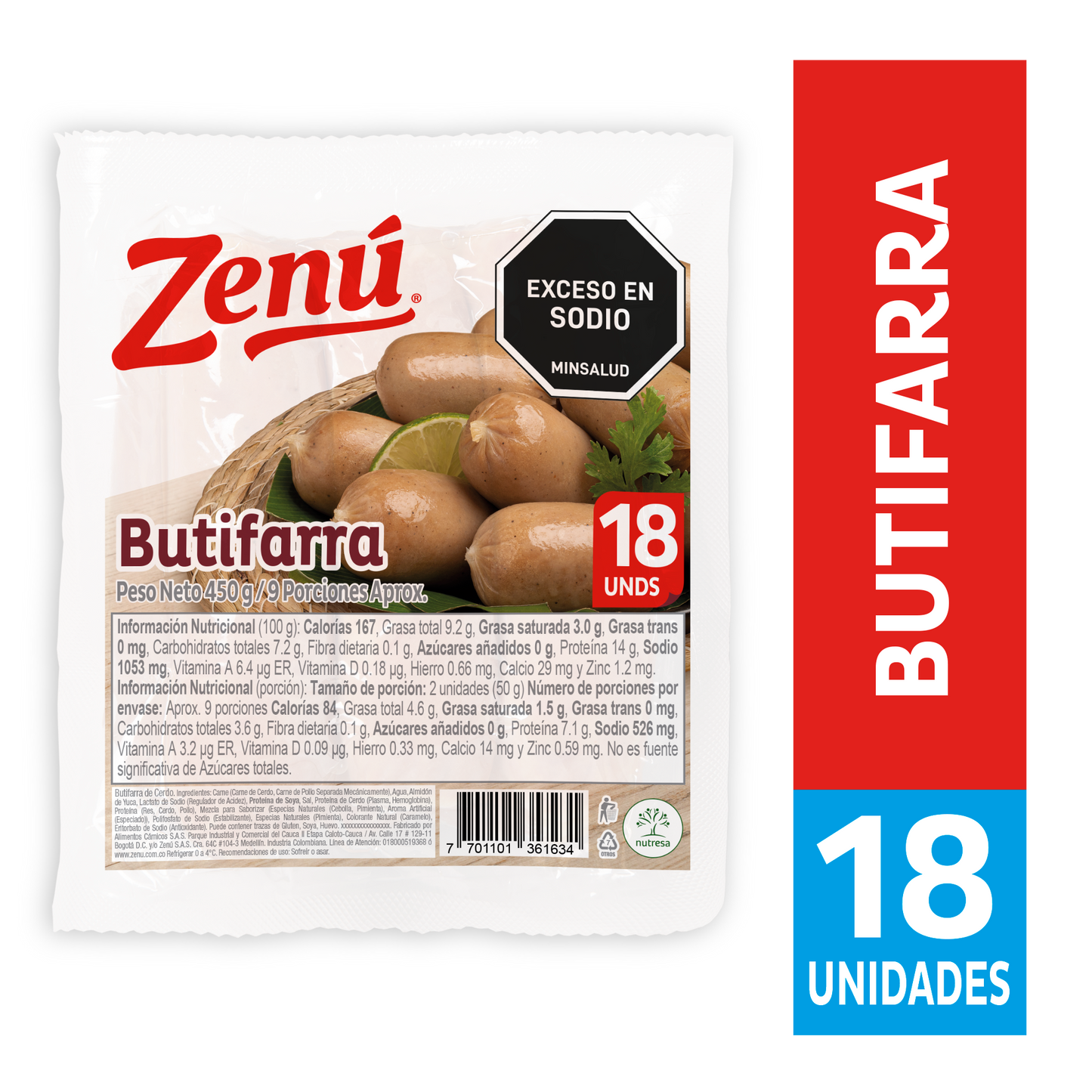 BUTIFARRA ZENÚ 18U 450G