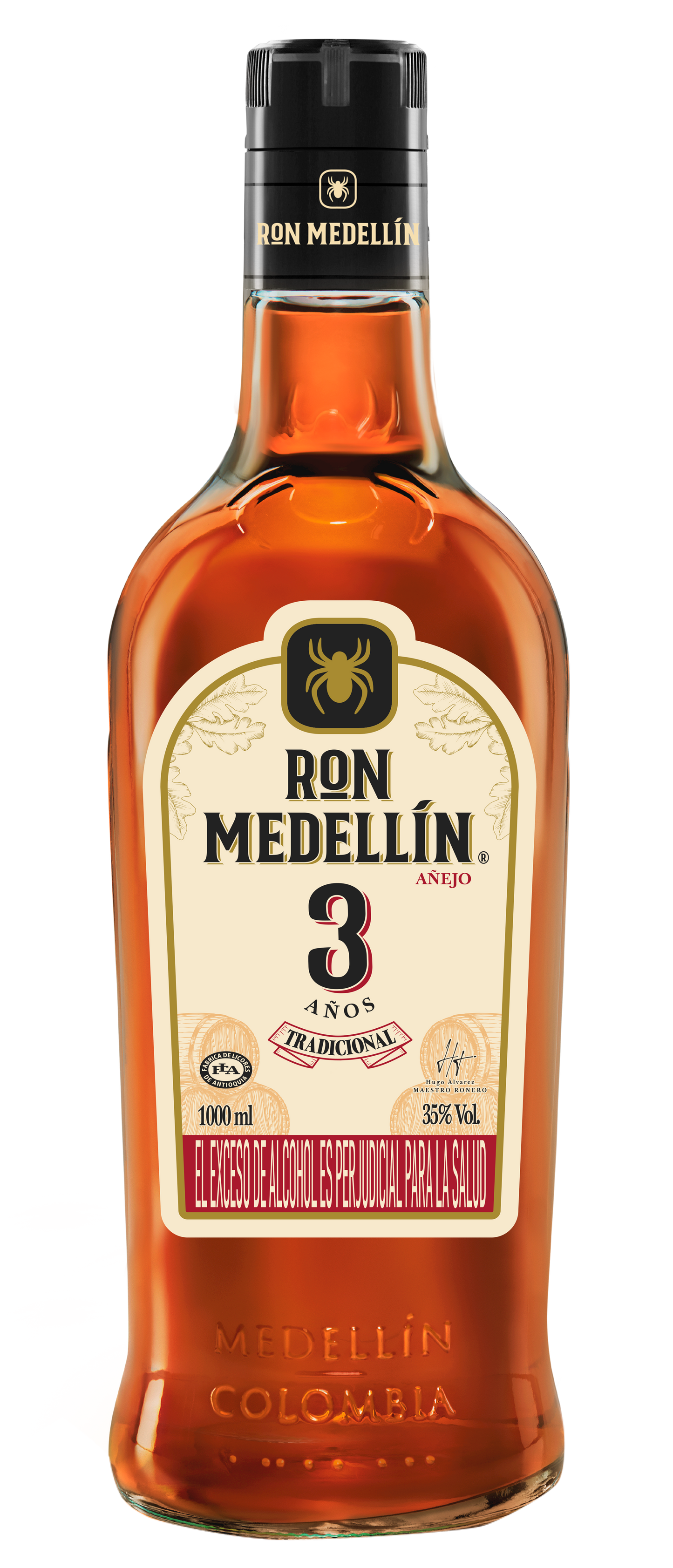 RON MEDELLIN ANEJO 1000ML VIDRIO