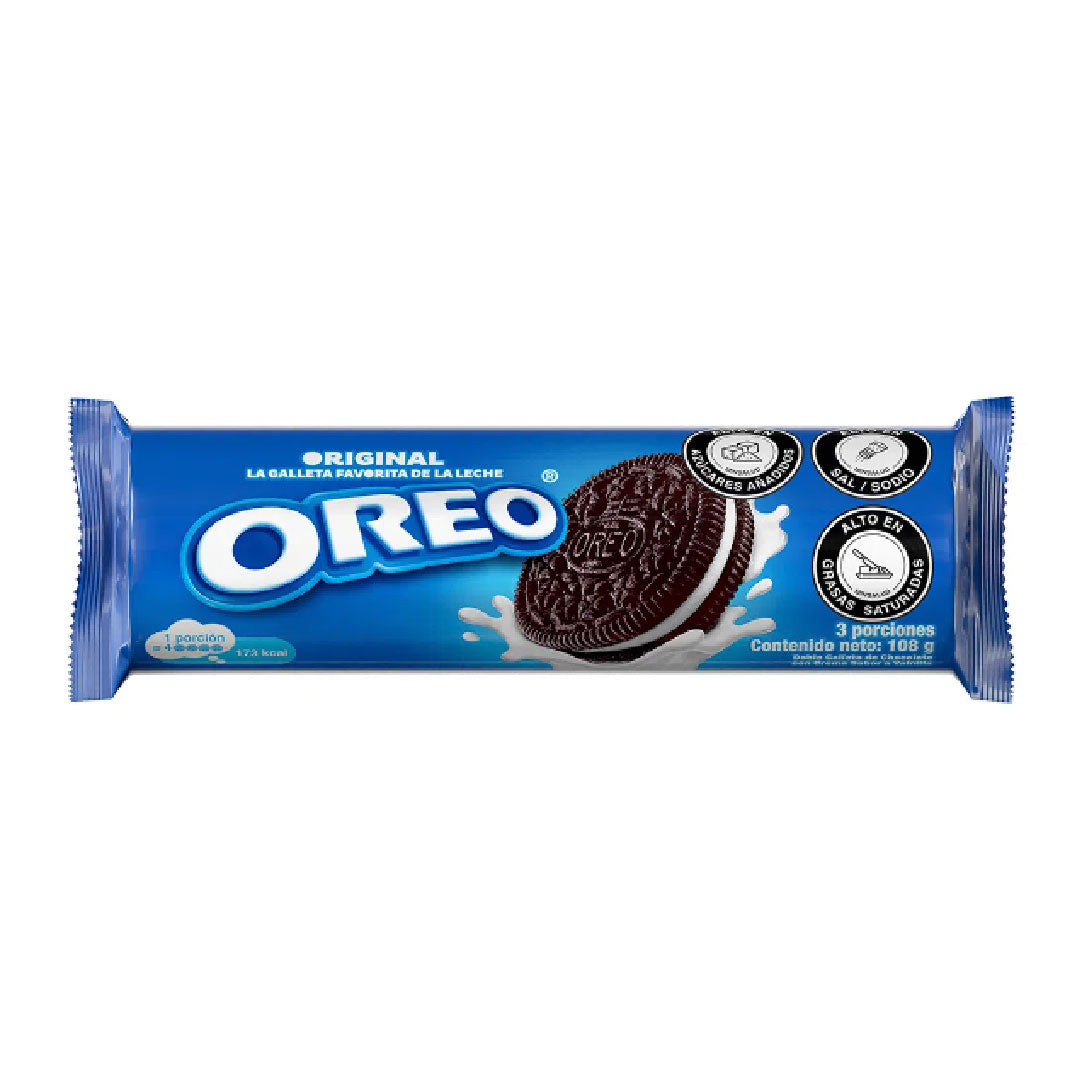 GALLETA OREO 108 G 3 PORCIONES