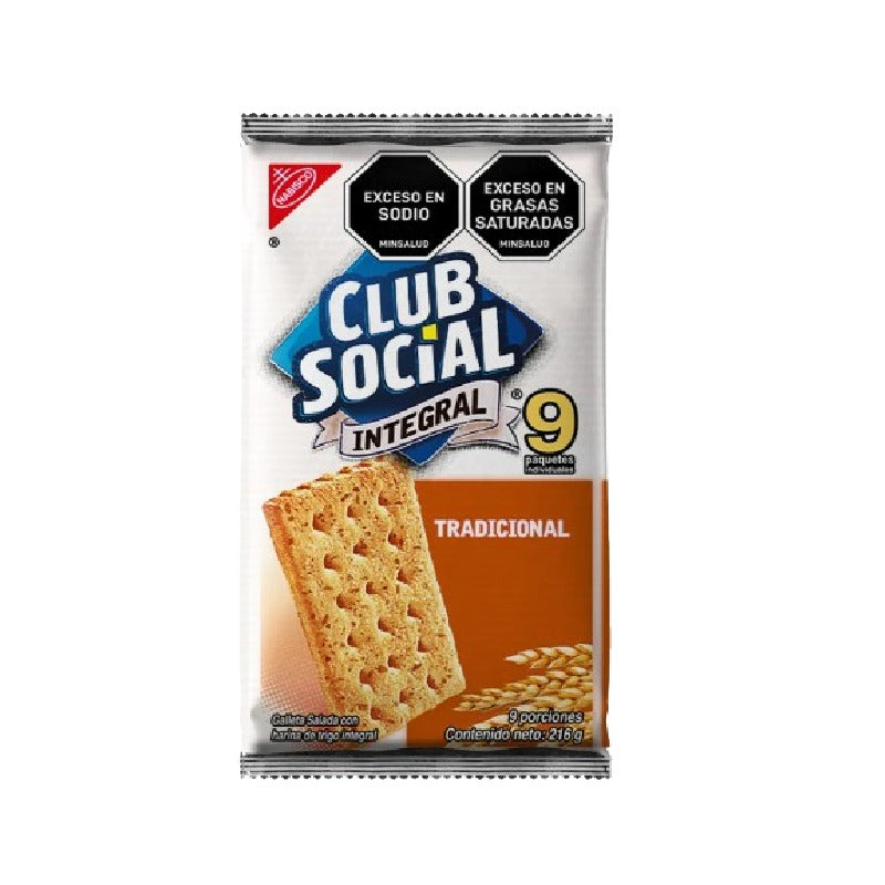 GALLETA CLUB SOCIAL 9U 216G INTEGRAL