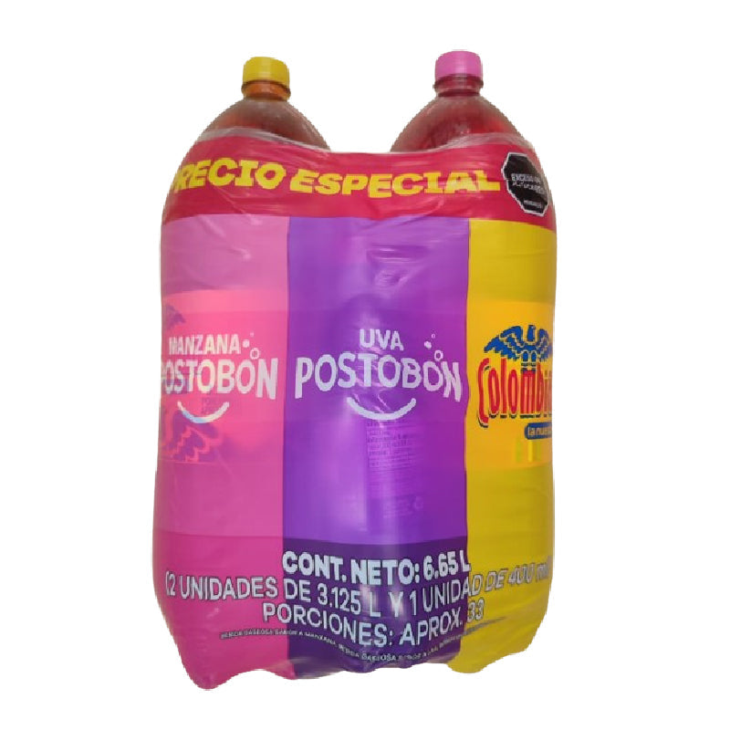 GASEOSA POSTOBON 2U 3,125L