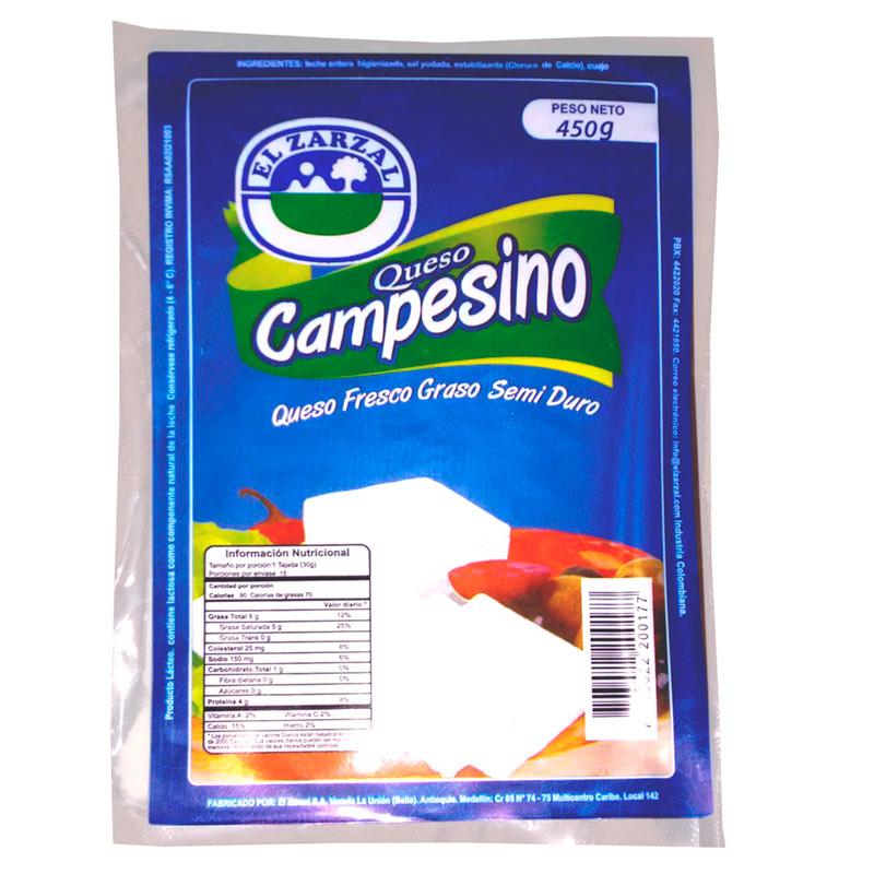QUESO BLANCO 450G ZARZAL