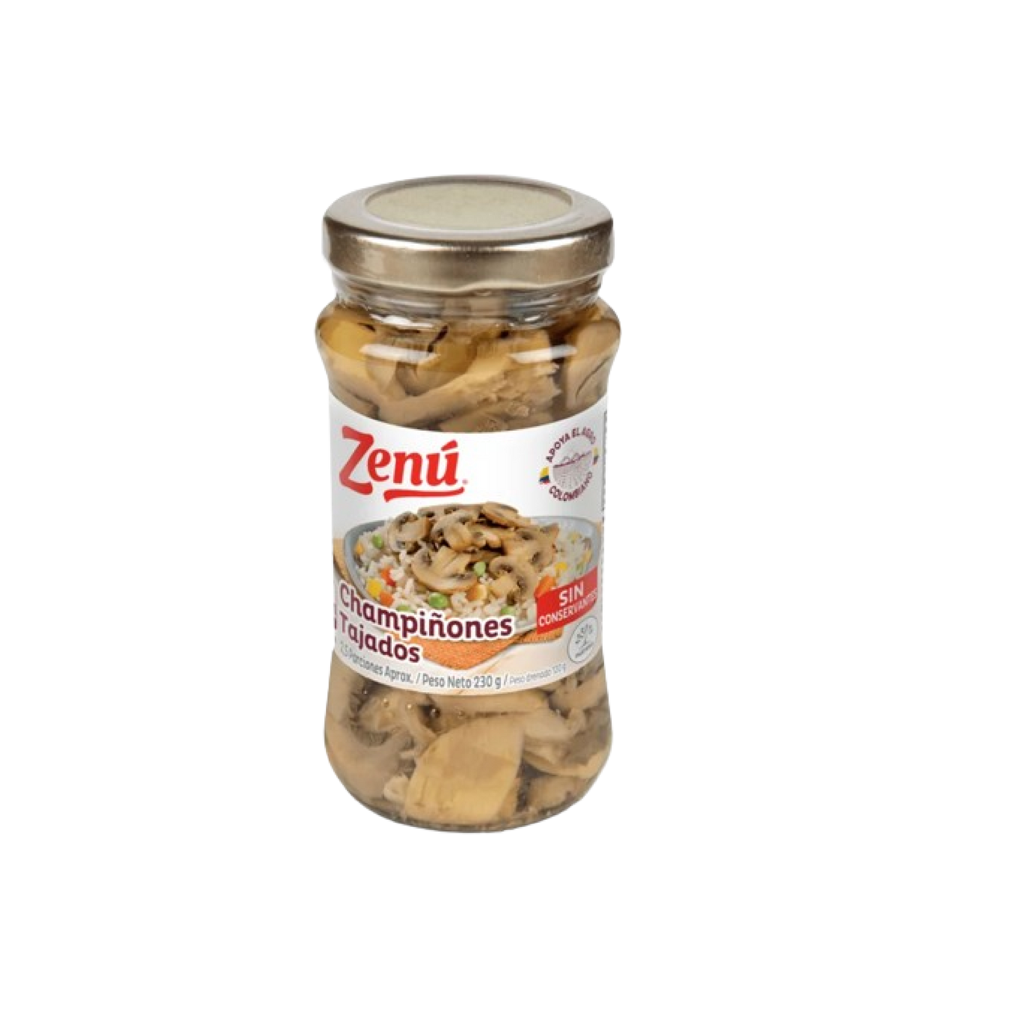 CHAMPINONES ZENU 230G TAJADO