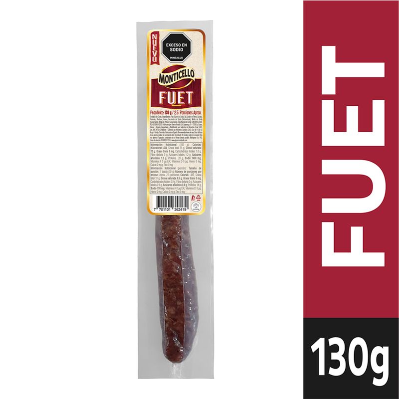 FUET MONTICELLO 130G