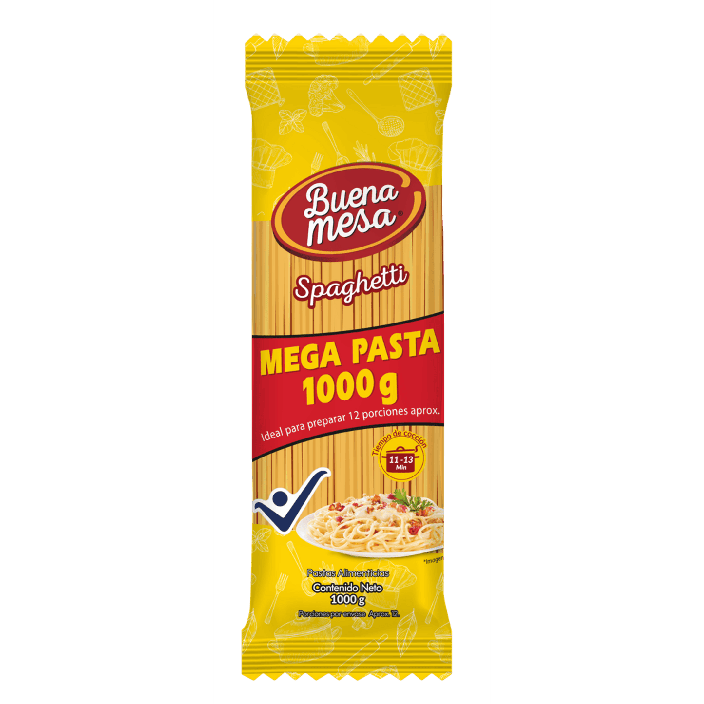 PASTAS BUENA MESA 1000G SPAGUETTI
