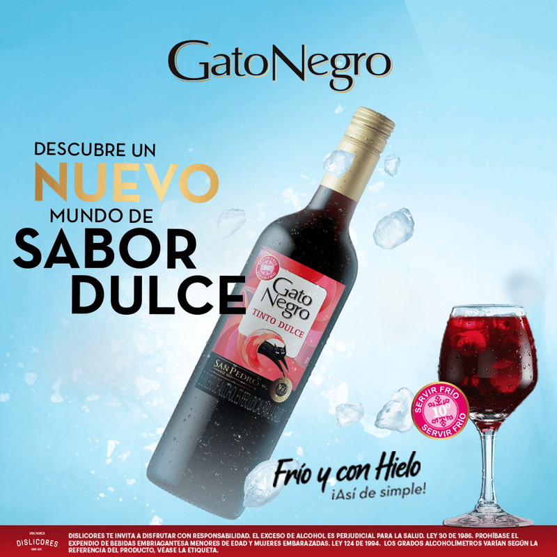 VINO GATO NEGRO 750ML SWEET RED