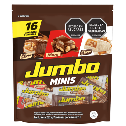 CHOCOLATINA JUMBO MINISURTIDA 16U 272G