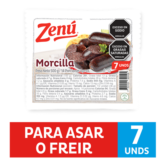MORCILLA ZENU 500G