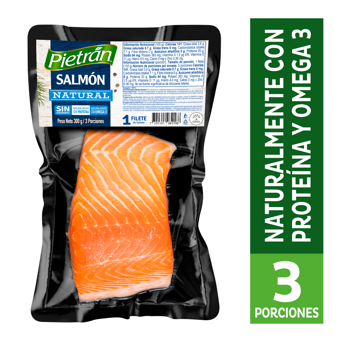 SALMÓN PIETRÁN 300G NATURAL