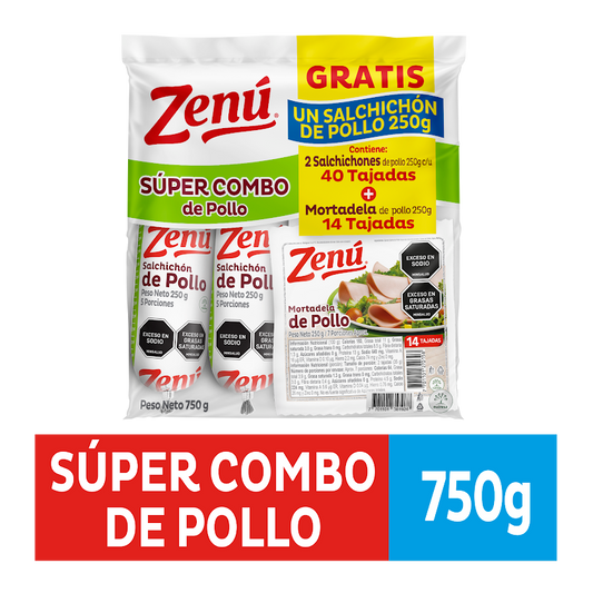 COMBO ZENU POLLO 2SCHON 250G + MORT 250G