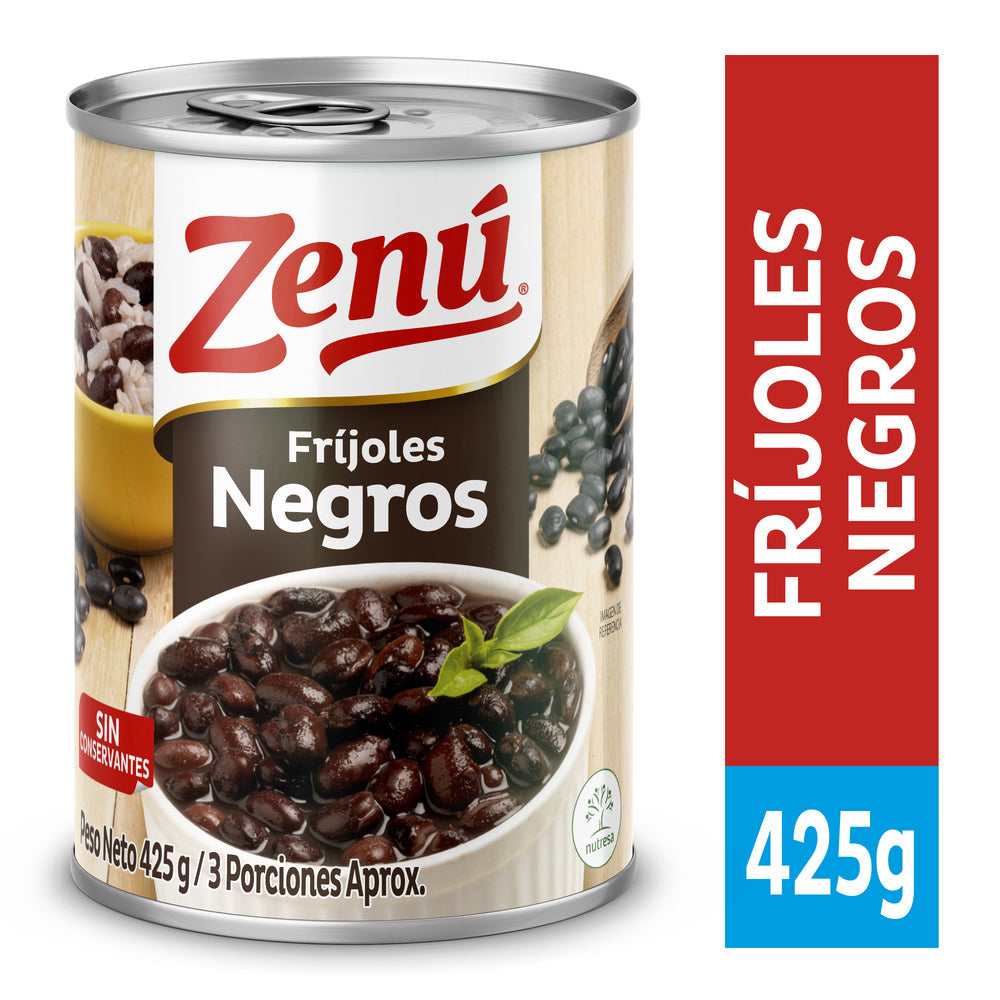 FRIJOLES NEGROS ZENU 425G