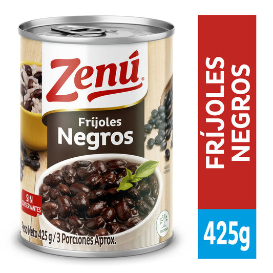 FRIJOLES NEGROS ZENU 425G