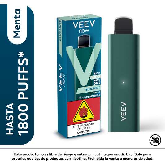 VAPEADOR VEEV 5ML 3.5% 1800 PUFF MENTA