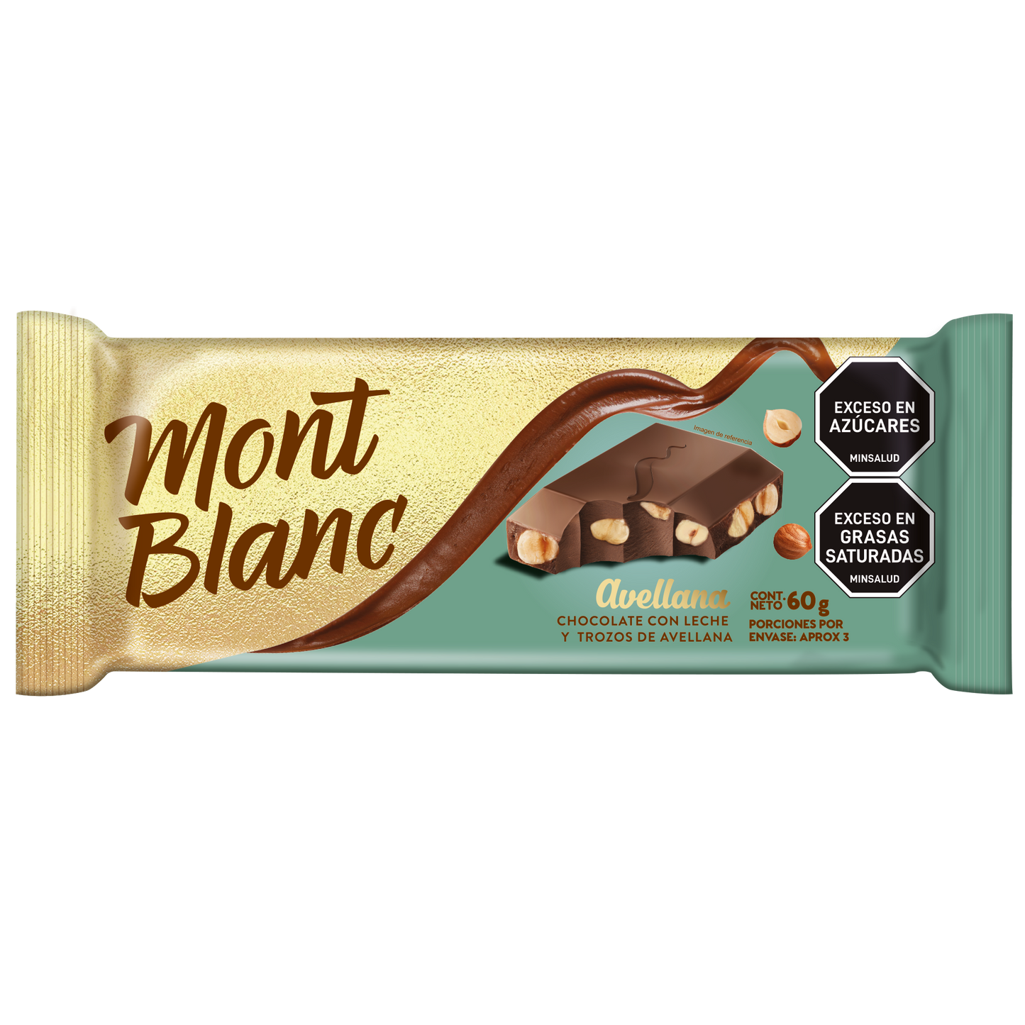 CHOCOLATE MONTBLANC 60G AVELLANAS