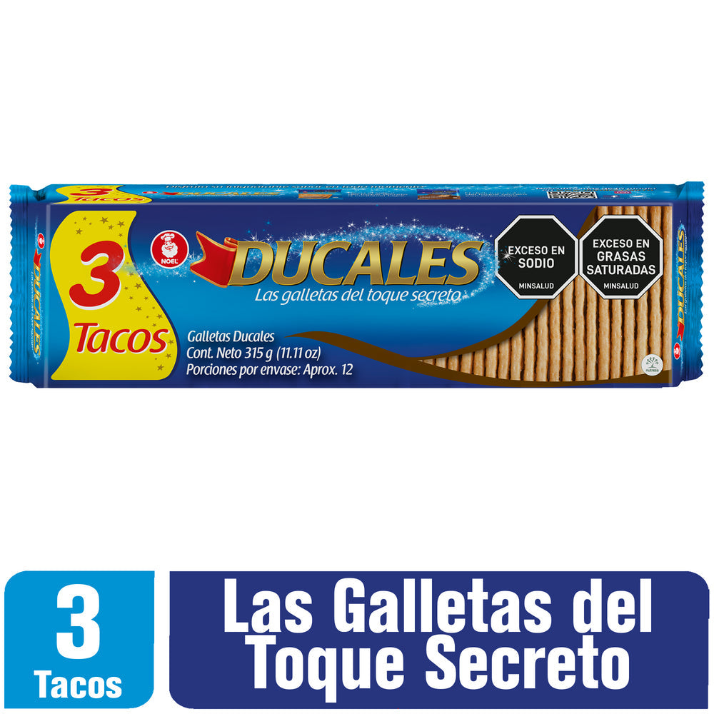 GALLETA DUCALES NOEL 3U 315G