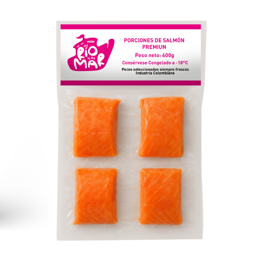 FILETE DE SALMON RIO/MAR 600G PORCIONES