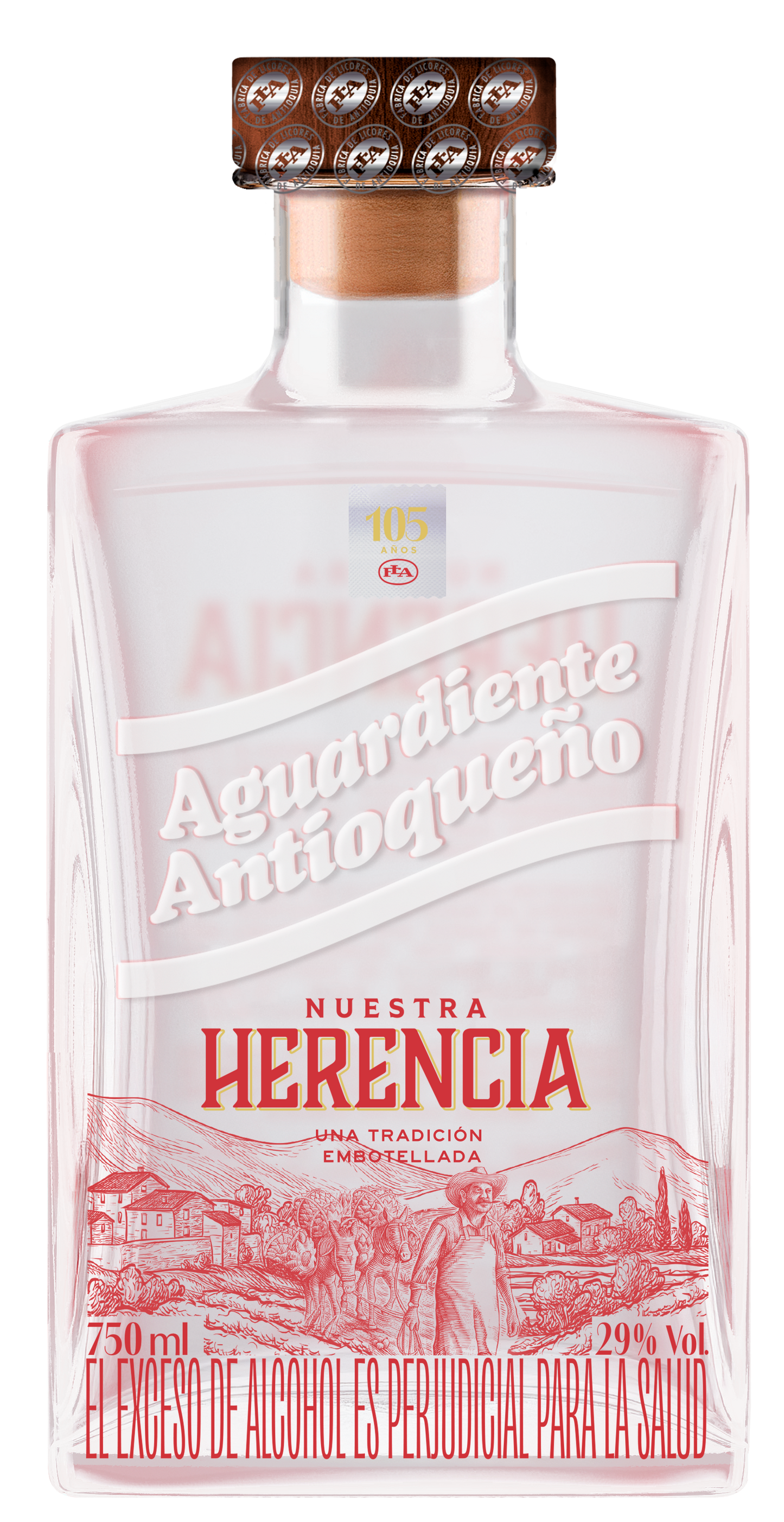 AGUARDIENTE ANTIOQUENO 750ML NUESTRA HERENCIA TRADICIÓN