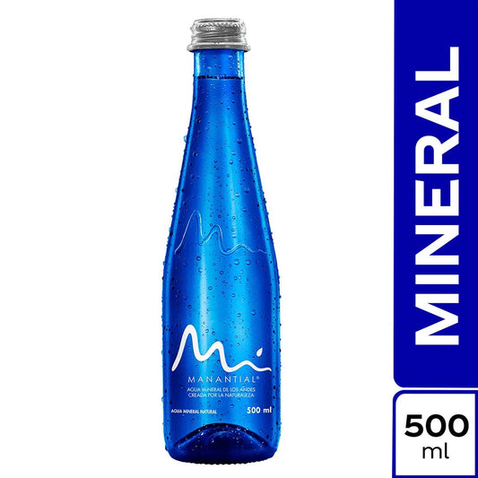 AGUA MANANTIAL 500ML VIDRIO SIN GAS