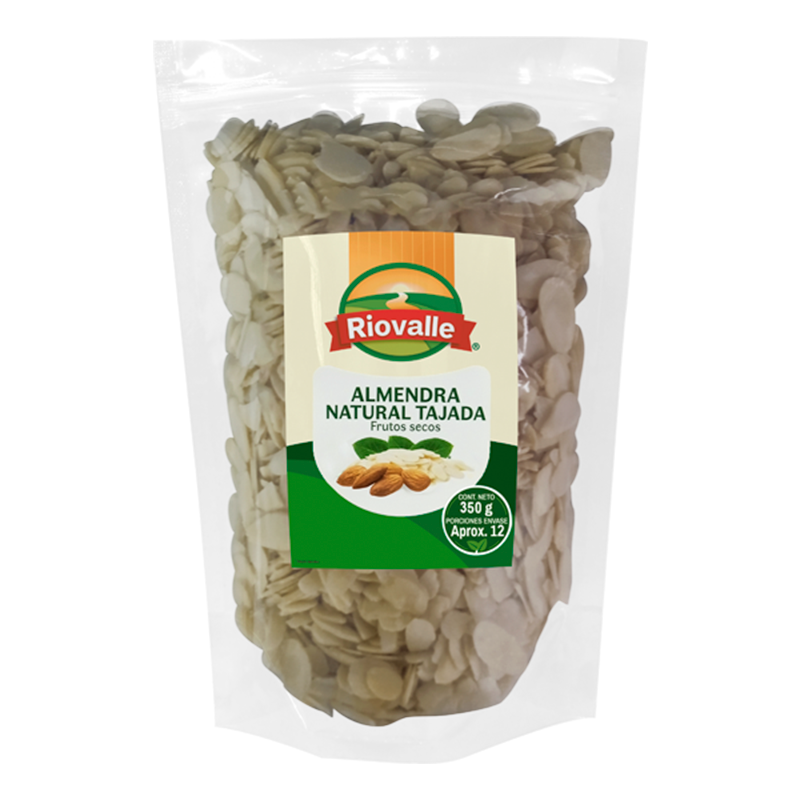 ALMENDRA NATURAL 350G RIOVALLE TAJADA