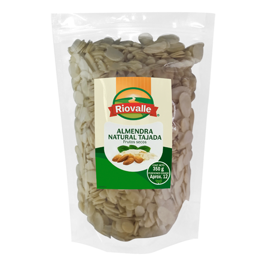 ALMENDRA NATURAL 350G RIOVALLE TAJADA