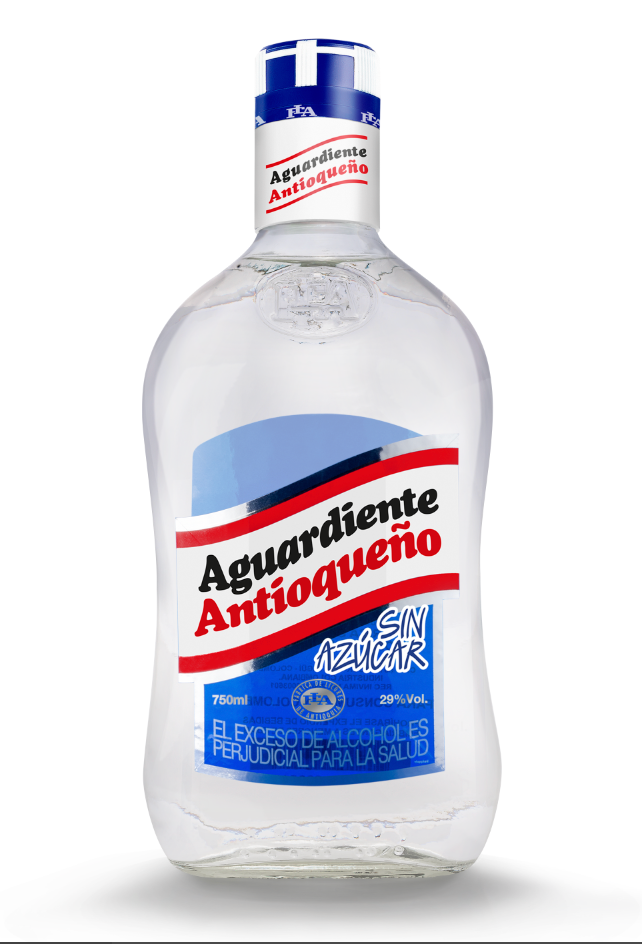 AGUARDIENTE ANTIOQUENO MEDIA TAPA AZUL