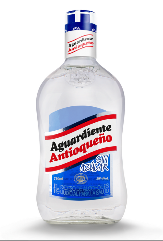 AGUARDIENTE ANTIOQUENO MEDIA TAPA AZUL