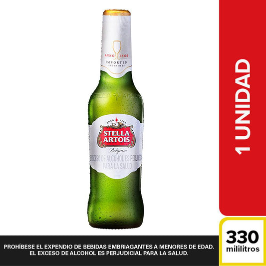 CERVEZA STELLA ARTOIS 300ML BOTELLA