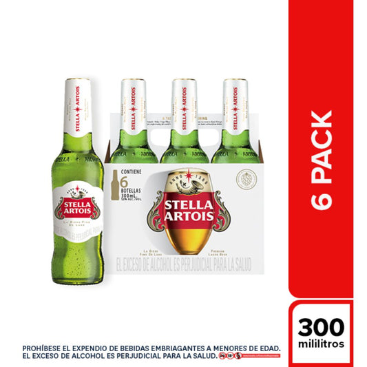 CERVEZA STELLA ARTOIS 330ML BOTELLLA