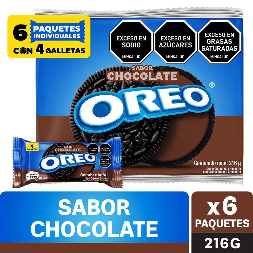 GALLETA OREO  216G CHOCOLATE