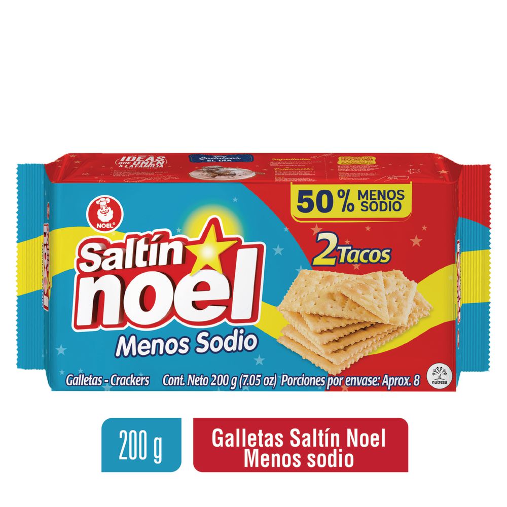 GALLETA SALTIN NOEL 2U 200G SODIO