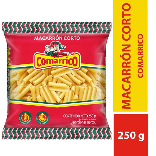 PASTA COMARRICO 250G MACARRON CORTO
