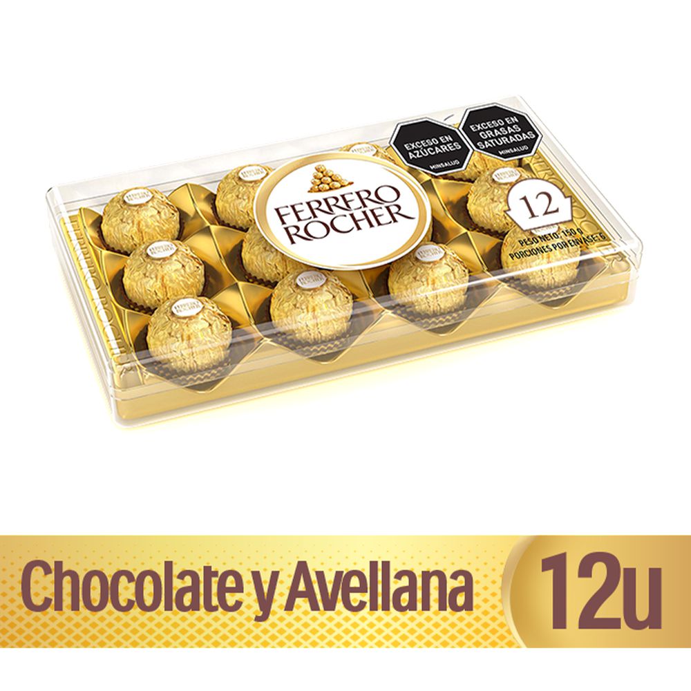 CHOCOLATE FERRERO ROCHER 12U 150G