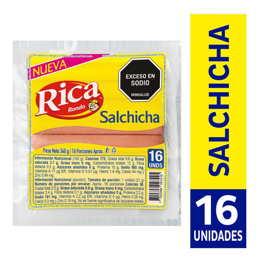 SALCHICHA RICA 340G