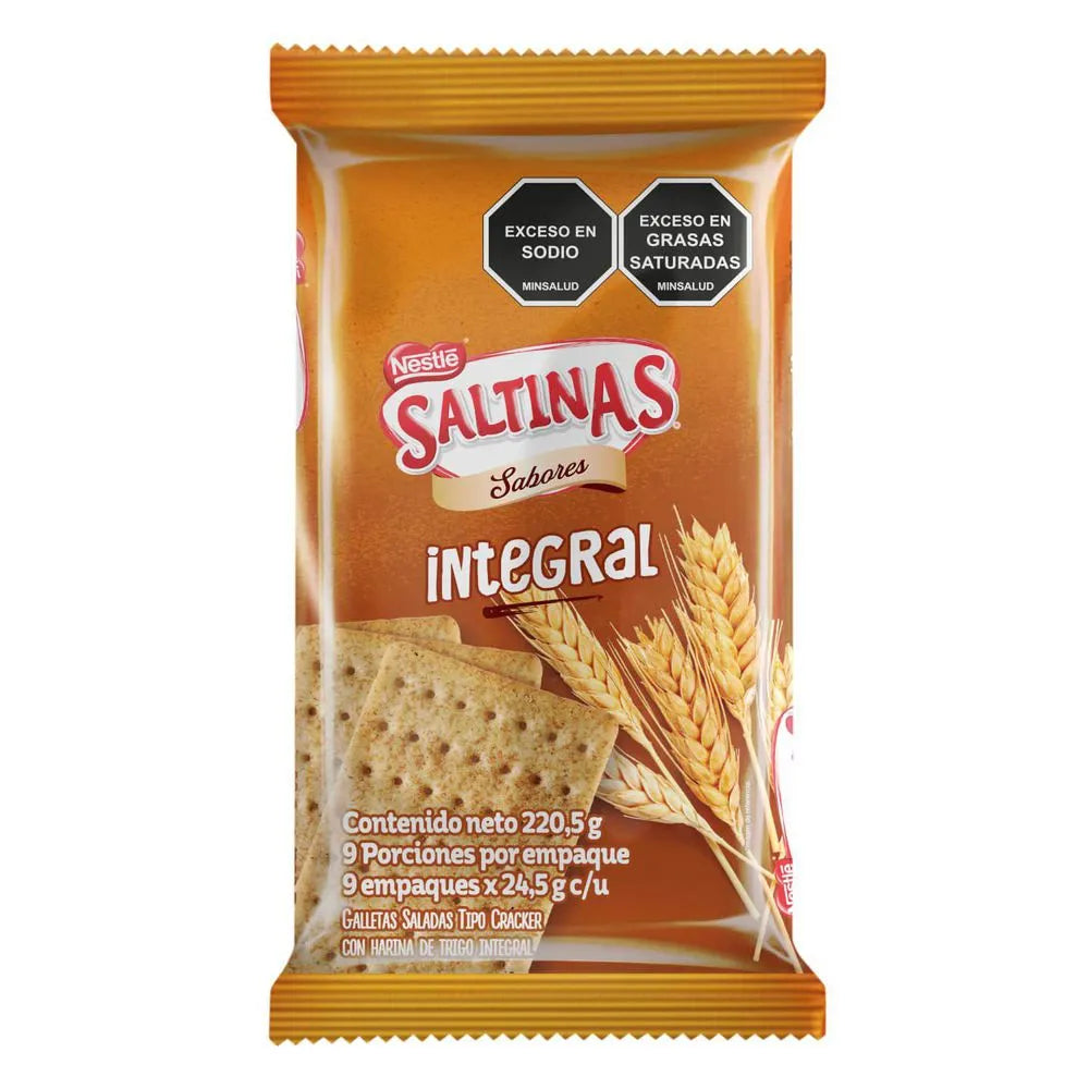GALLETA SALTINAS INTEGRALES 9U 220.5