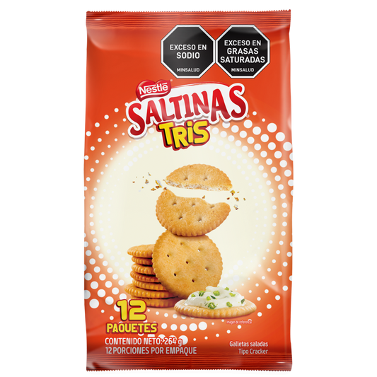 GALLETA SALTINAS TRIS 12U X 21G