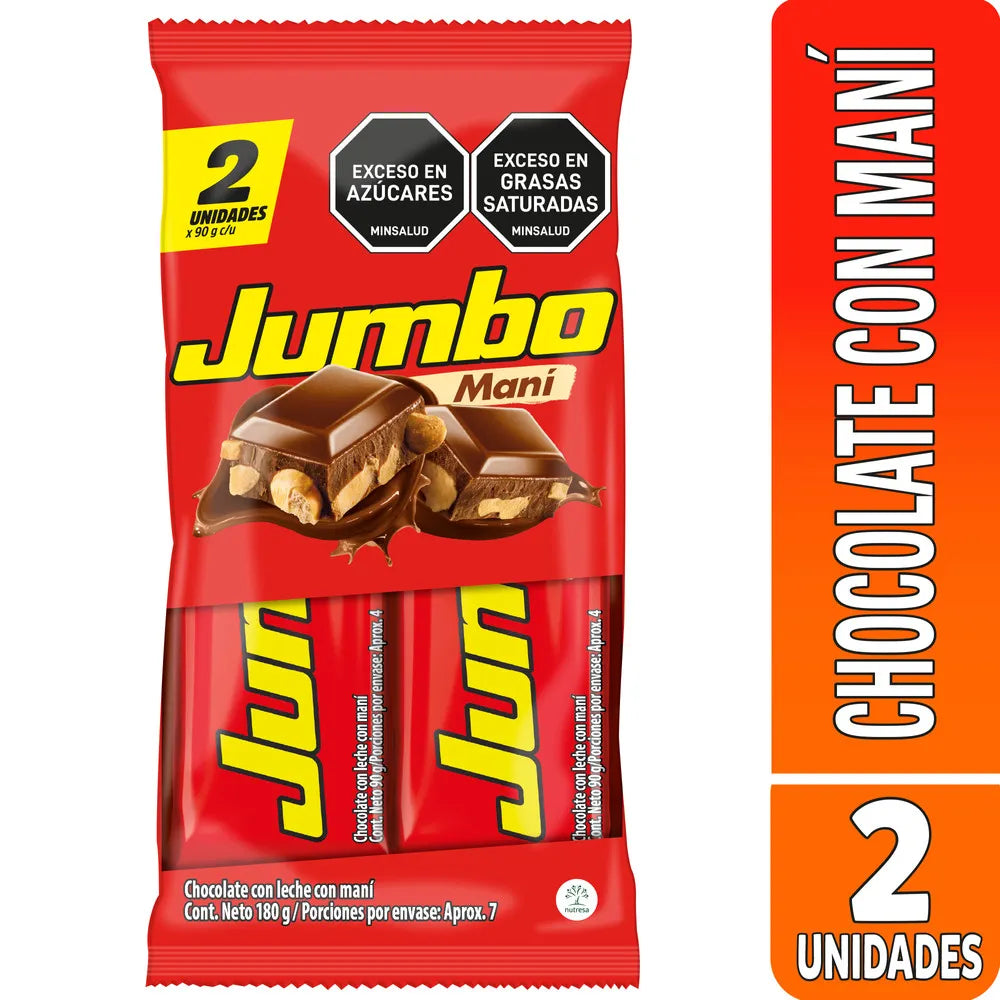 CHOCOLATINA JUMBO MANI 2U 180G