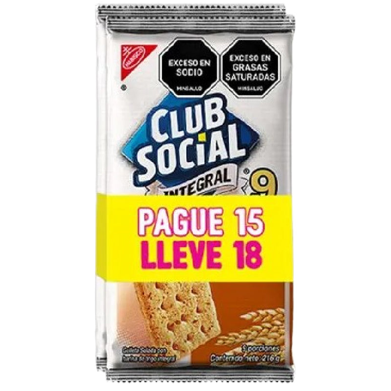 GALLETA CLUB SOCIAL P15 LL18 432G INTEGR