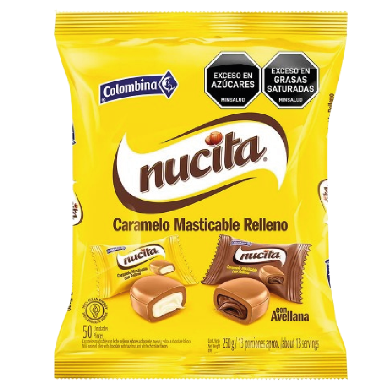 CONFITE NUCITA 250G CARAMELO MASTICABLE