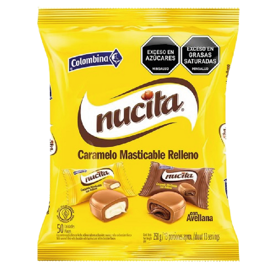 CONFITE NUCITA 250G CARAMELO MASTICABLE