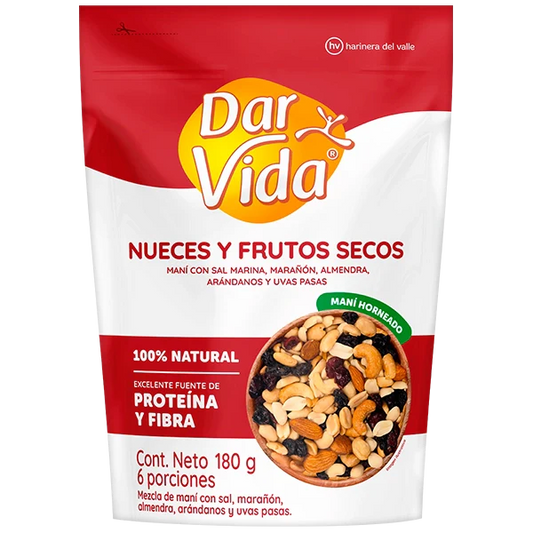 NUECES Y FRUTOS SECOS DAR VIDA 180G
