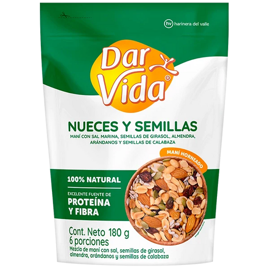 NUECES Y SEMILLAS DAR VIDA 180G
