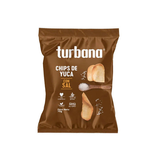 CHIPS DE YUCA CON SAL 70G TURBANA