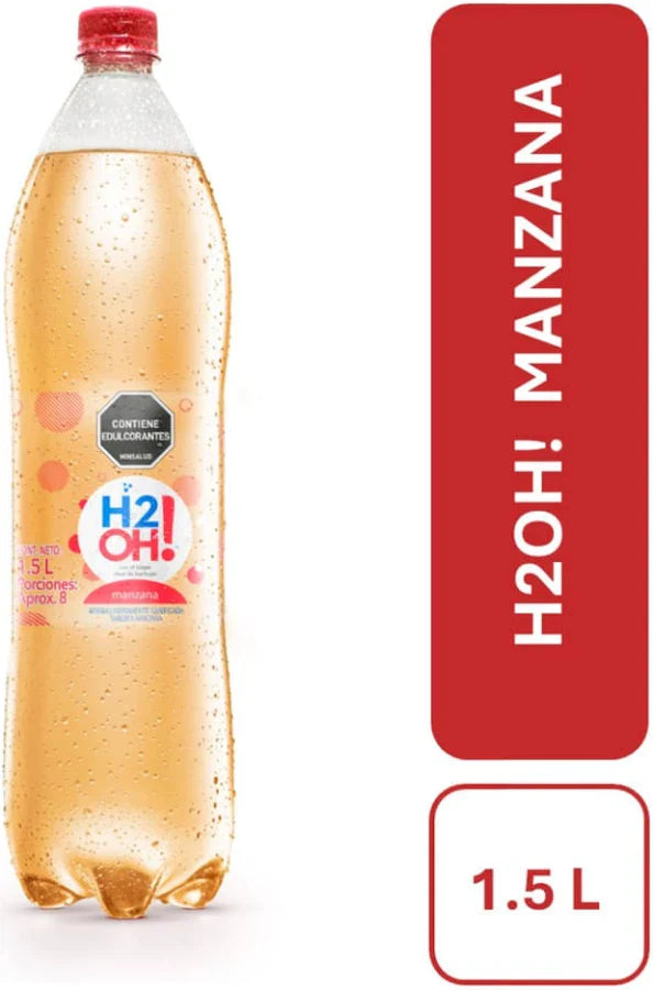 AGUA H2O 1500ML MANZANA