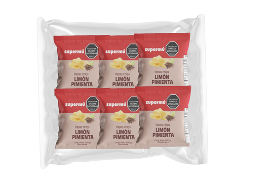 PAPA SUPERMÚ 12U 300G LIMÓN/PIMIENTA