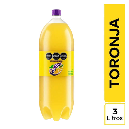 GASEOSA QUATRO 3000ML TORONJA