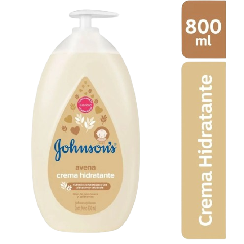 CREMA LIQUIDA J&J 800ML AVENA